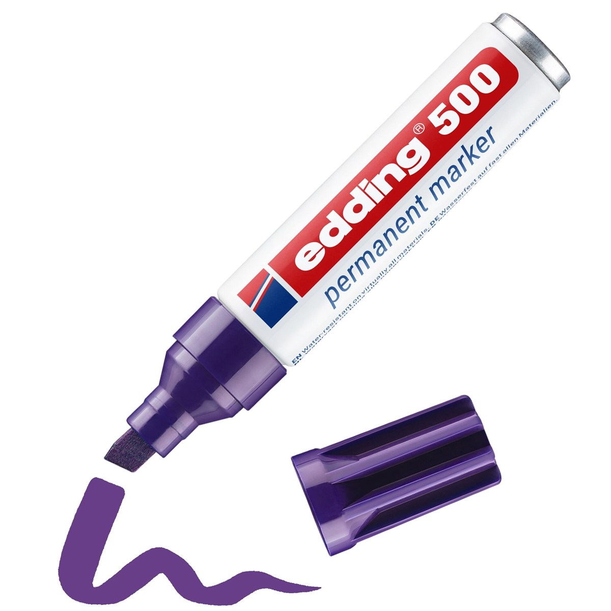 edding 500 Permanentmarker violett, Keilspitze 2-7 mm (Art.-Nr.: 4-500008)