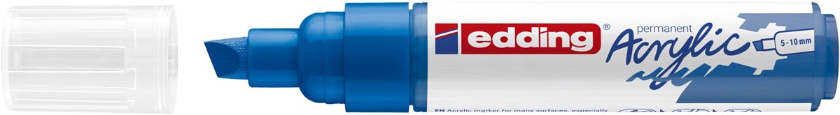 edding 5000 Acrylmarker breit enzianblau, Keilspitze 5-10 mm (Art.-Nr.: 4-5000903)