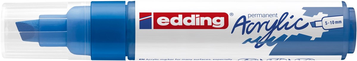 edding 5000 Acrylmarker breit enzianblau, Keilspitze 5-10 mm (Art.-Nr.: 4-5000903)