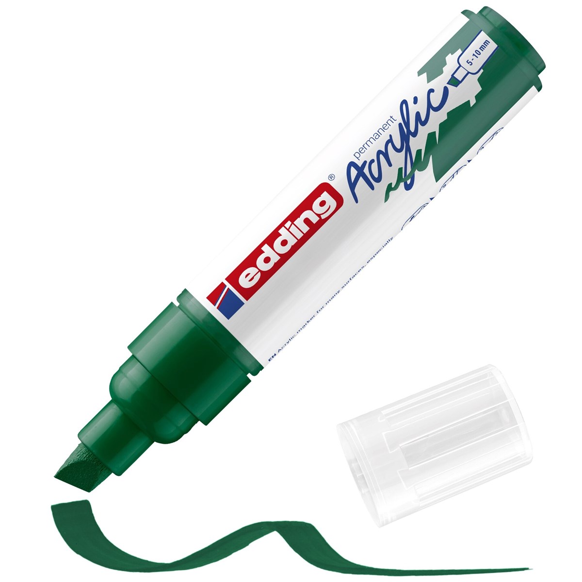 edding 5000 Acrylmarker breit moosgrün, Keilspitze 5-10 mm (Art.-Nr.: 4-5000904)