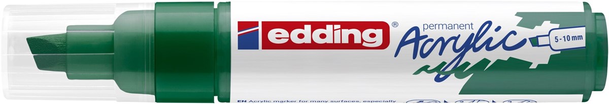 edding 5000 Acrylmarker breit moosgrün, Keilspitze 5-10 mm (Art.-Nr.: 4-5000904)