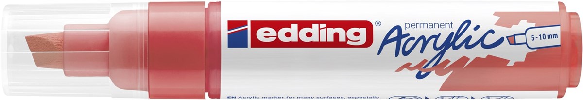 edding 5000 Acrylmarker breit koralle matt, Keilspitze 5-10 mm (Art.-Nr.: 4-5000913)