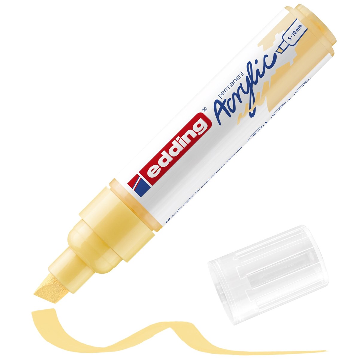 edding 5000 Acrylmarker breit pastellgelb, Keilspitze 5-10 mm (Art.-Nr.: 4-5000915)