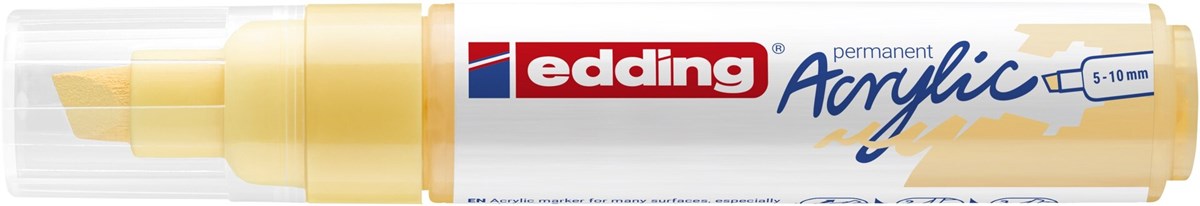 edding 5000 Acrylmarker breit pastellgelb, Keilspitze 5-10 mm (Art.-Nr.: 4-5000915)