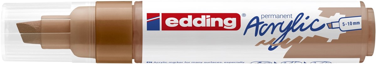edding 5000 Acrylmarker breit haselnuss, Keilspitze 5-10 mm (Art.-Nr.: 4-5000919)