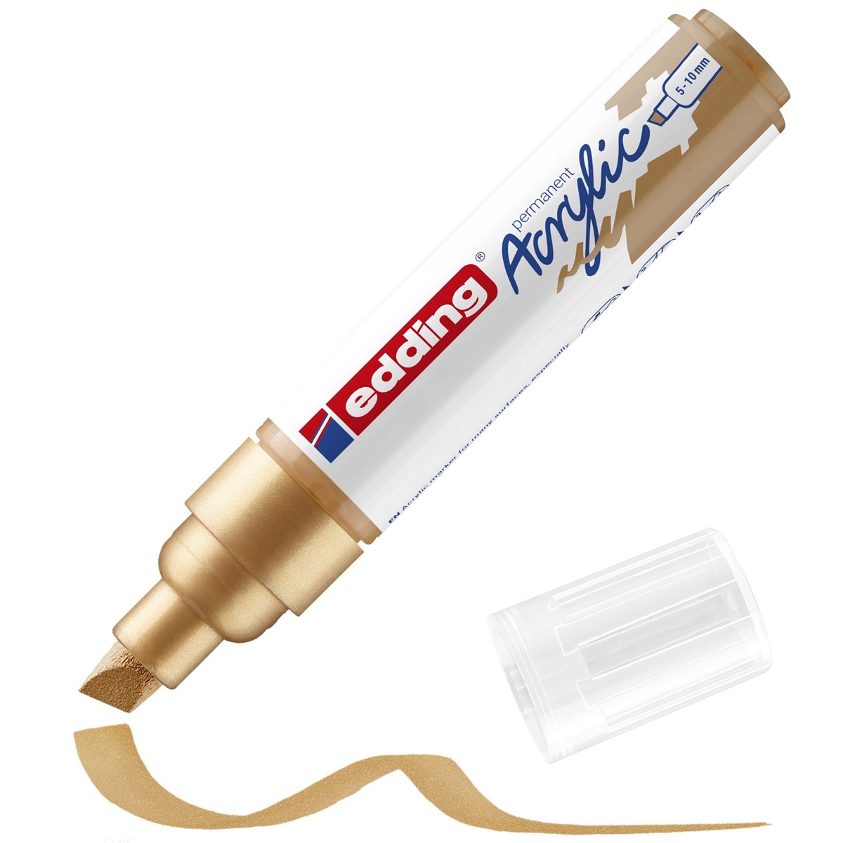 edding 5000 Acrylmarker breit reichgold, Keilspitze 5-10 mm (Art.-Nr.: 4-5000924)