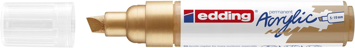 edding 5000 Acrylmarker breit reichgold, Keilspitze 5-10 mm (Art.-Nr.: 4-5000924)