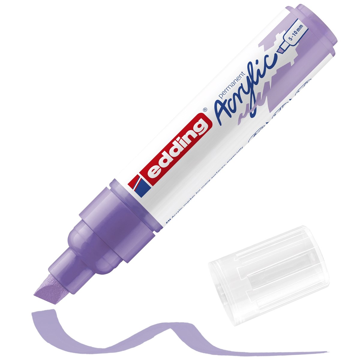 edding 5000 Acrylmarker breit helllavendel matt, Keilspitze 5-10 mm (Art.-Nr.: 4-5000931)