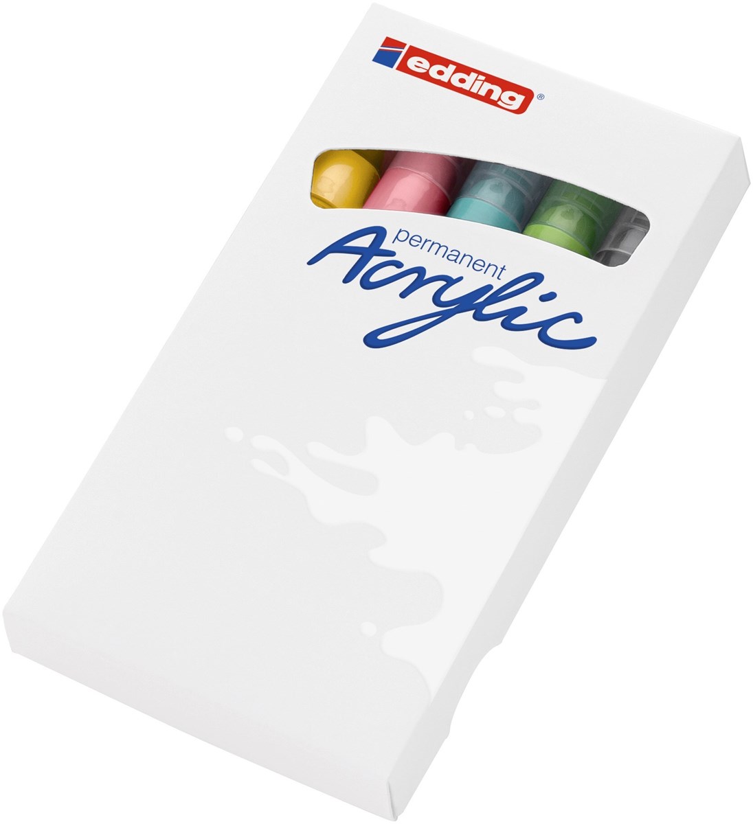 edding 5100 Acrylmarker medium 5er Set sortiert pastell, Rundspitze 2-3 mm (Art.-Nr.: 4-5100-5-099)