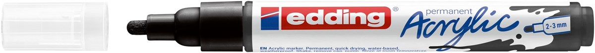 edding 5100 Acrylmarker medium schwarz, Rundspitze 2-3 mm (Art.-Nr.: 4-5100901)