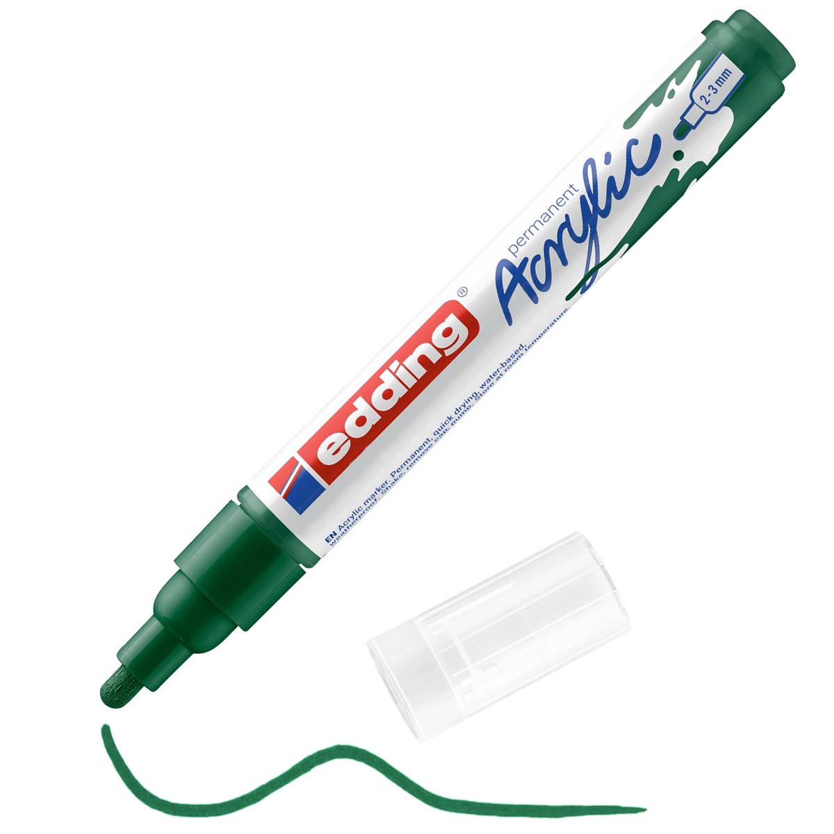 edding 5100 Acrylmarker medium moosgrün, Rundspitze 2-3 mm (Art.-Nr.: 4-5100904)