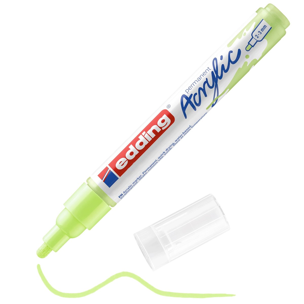 edding 5100 Acrylmarker medium pastellgrün, Rundspitze 2-3 mm (Art.-Nr.: 4-5100917)