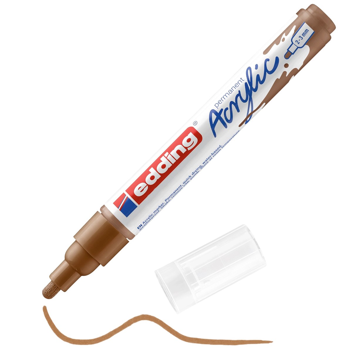 edding 5100 Acrylmarker medium haselnuss, Rundspitze 2-3 mm (Art.-Nr.: 4-5100919)