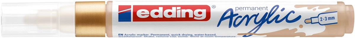 edding 5100 Acrylmarker medium reichgold, Rundspitze 2-3 mm (Art.-Nr.: 4-5100924)
