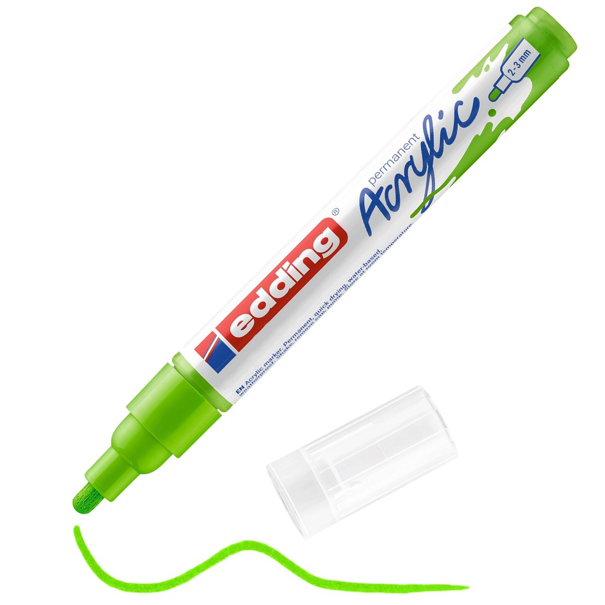 edding 5100 Acrylmarker medium gelbgrün, Rundspitze 2-3 mm (Art.-Nr.: 4-5100927)