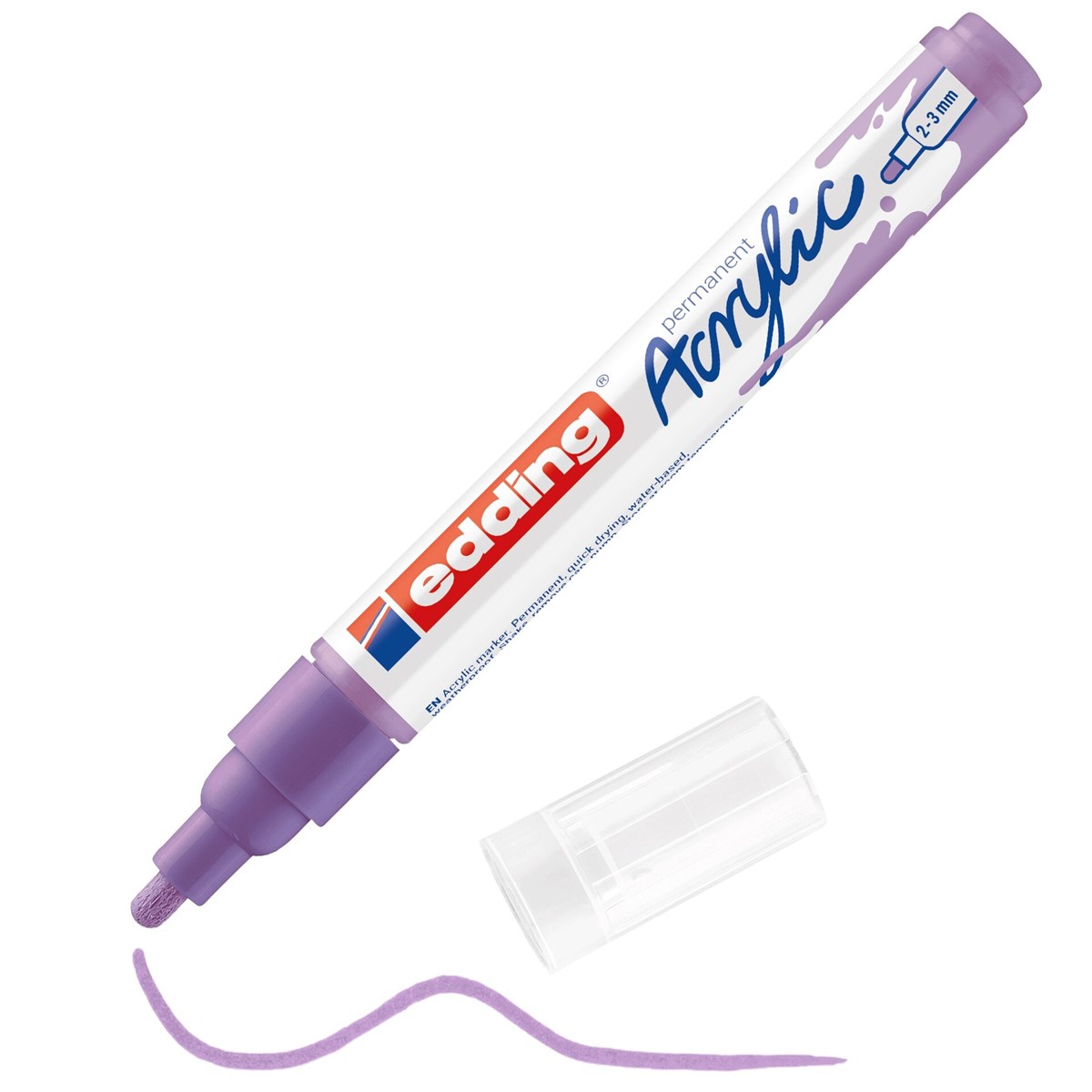 edding 5100 Acrylmarker medium helllavendel, Rundspitze 2-3 mm (Art.-Nr.: 4-5100931)