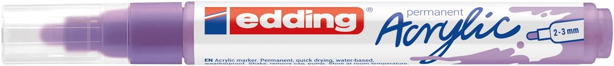 edding 5100 Acrylmarker medium helllavendel, Rundspitze 2-3 mm (Art.-Nr.: 4-5100931)