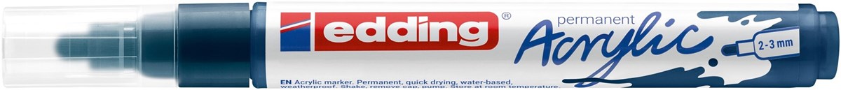 edding 5100 Acrylmarker medium elegant nachtblau, Rundspitze 2-3 mm (Art.-Nr.: 4-5100933)