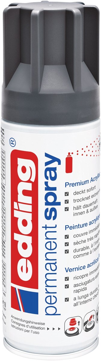 edding 5200 Permanentspray anthrazit matt (Art.-Nr.: 4-5200926)