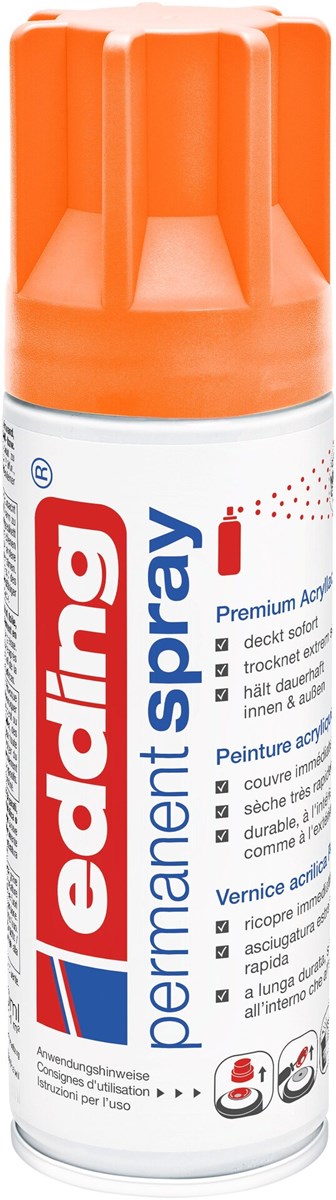edding 5200 Permanentspray neonorange matt (Art.-Nr.: 4-5200966)