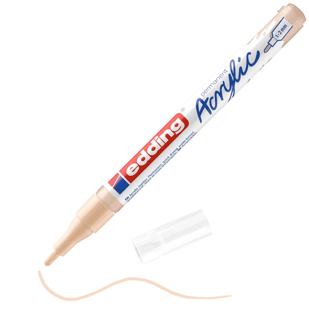 edding 5300 Acrylmarker fein warmbeige, Rundspitze 1-2 mm (Art.-Nr.: 4-5300255)