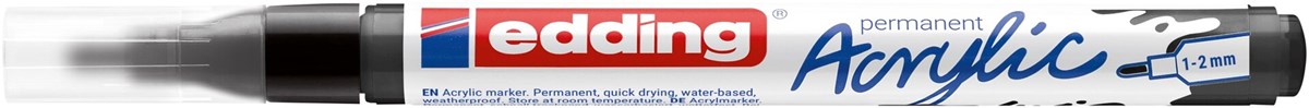 edding 5300 Acrylmarker fein schwarz, Rundspitze 1-2 mm (Art.-Nr.: 4-5300901)