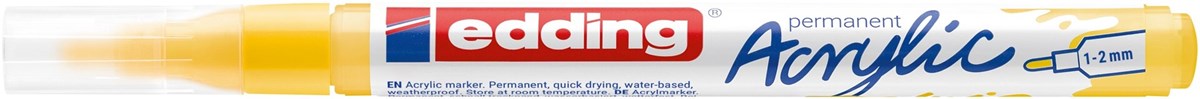 edding 5300 Acrylmarker fein verkehrsgelb, Rundspitze 1-2 mm (Art.-Nr.: 4-5300905)