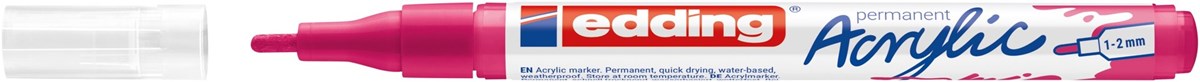edding 5300 Acrylmarker fein telemagenta matt, Rundspitze 1-2 mm (Art.-Nr.: 4-5300909)