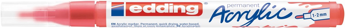 edding 5300 Acrylmarker fein koralle matt, Rundspitze 1-2 mm (Art.-Nr.: 4-5300913)