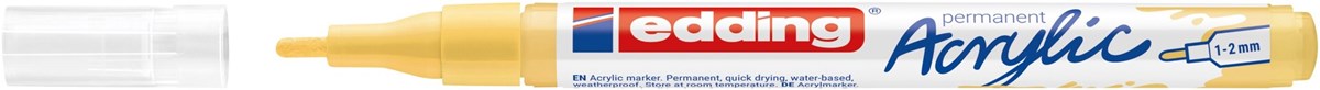 edding 5300 Acrylmarker fein pastellgelb matt, Rundspitze 1-2 mm (Art.-Nr.: 4-5300915)