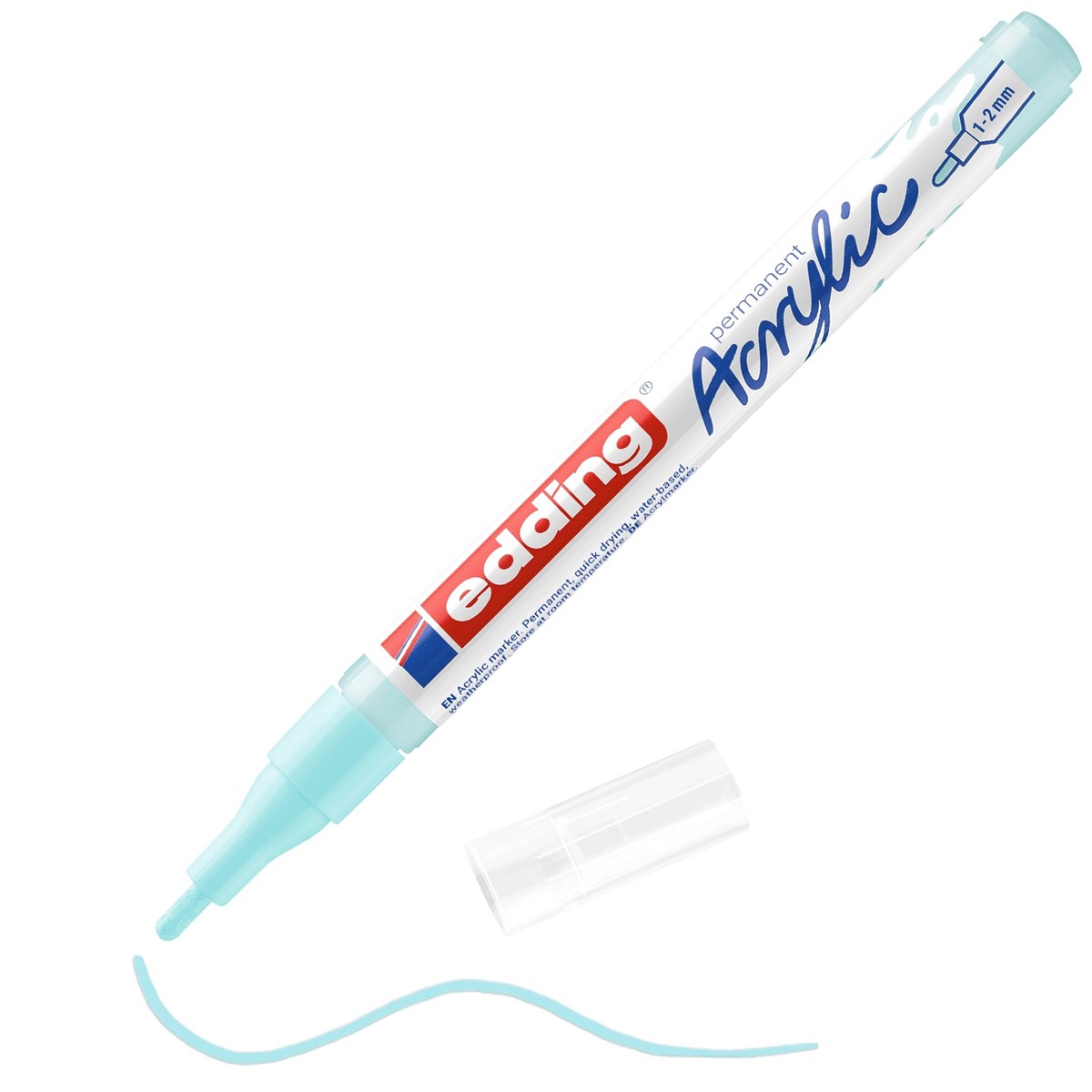 edding 5300 Acrylmarker fein pastellblau, Rundspitze 1-2 mm (Art.-Nr.: 4-5300916)