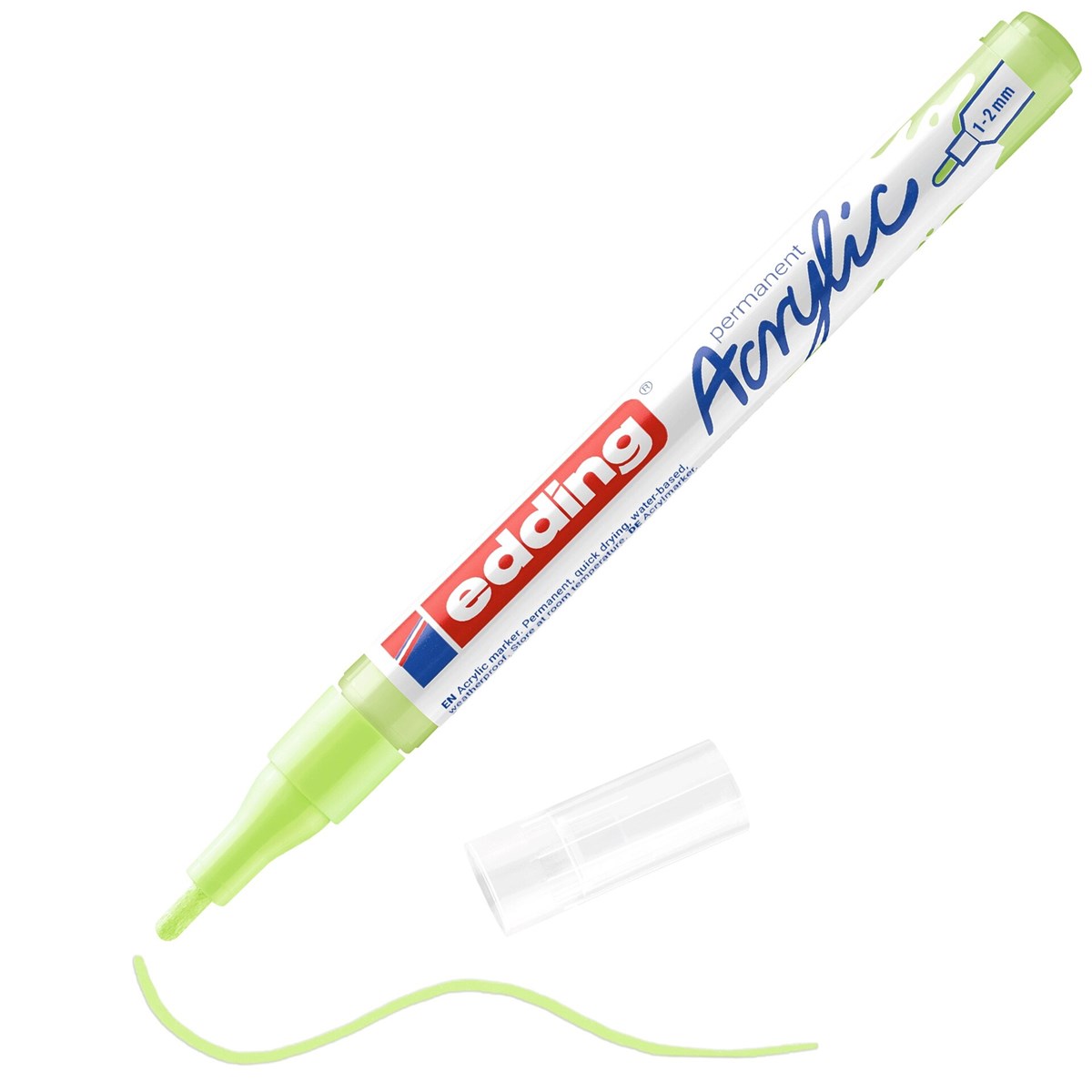 edding 5300 Acrylmarker fein pastellgrün, Rundspitze 1-2 mm (Art.-Nr.: 4-5300917)