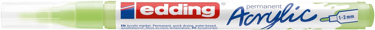 edding 5300 Acrylmarker fein pastellgrün, Rundspitze 1-2 mm (Art.-Nr.: 4-5300917)