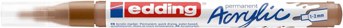 edding 5300 Acrylmarker fein haselnuss, Rundspitze 1-2 mm (Art.-Nr.: 4-5300919)