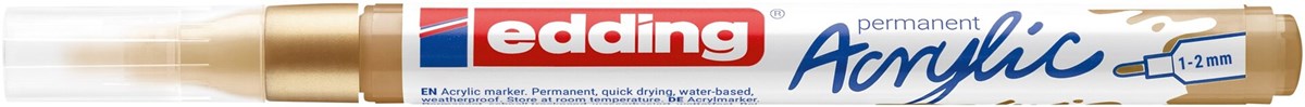 edding 5300 Acrylmarker fein reichgold, Rundspitze 1-2 mm (Art.-Nr.: 4-5300924)