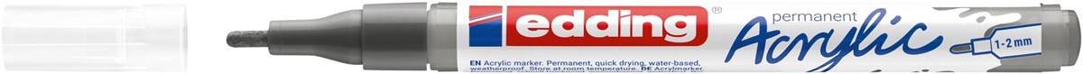 edding 5300 Acrylmarker fein anthrazit, Rundspitze 1-2 mm (Art.-Nr.: 4-5300926)