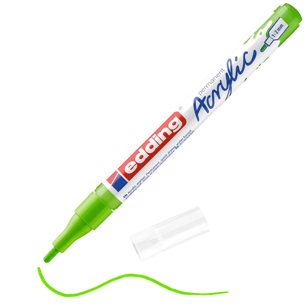 edding 5300 Acrylmarker fein gelbgrün, Rundspitze 1-2 mm (Art.-Nr.: 4-5300927)