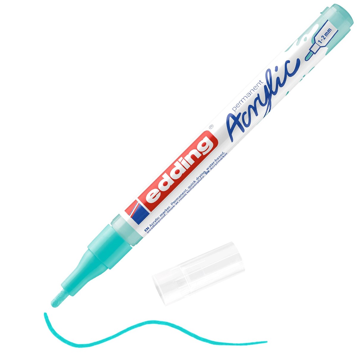 edding 5300 Acrylmarker fein opulent türkis, Rundspitze 1-2 mm (Art.-Nr.: 4-5300934)