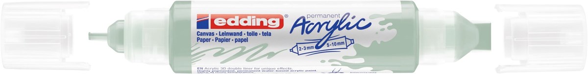 edding 5400 Acryl 3D Double Liner mild mint, Tubenspitze 2-3 mm + 5-10 mm (Art.-Nr.: 4-5400928)