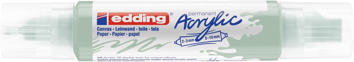 edding 5400 Acryl 3D Double Liner mild mint, Tubenspitze 2-3 mm + 5-10 mm (Art.-Nr.: 4-5400928)