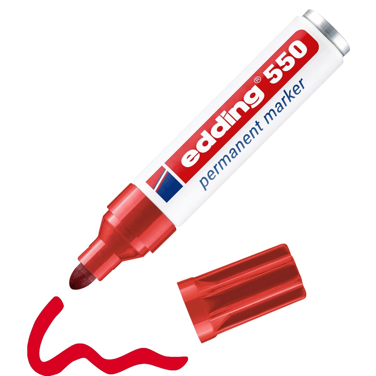 edding 550 Permanentmarker rot, Rundspitze 3-4 mm (Art.-Nr.: 4-550002)