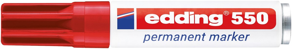 edding 550 Permanentmarker rot, Rundspitze 3-4 mm (Art.-Nr.: 4-550002)