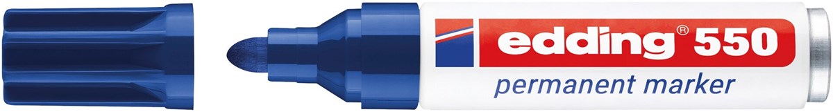 edding 550 Permanentmarker blau, Rundspitze 3-4 mm (Art.-Nr.: 4-550003)