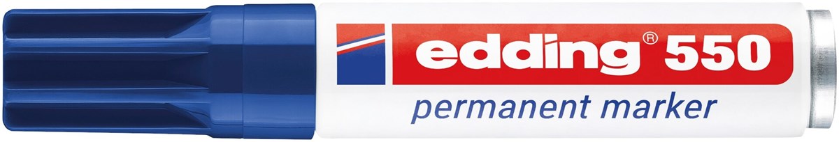 edding 550 Permanentmarker blau, Rundspitze 3-4 mm (Art.-Nr.: 4-550003)