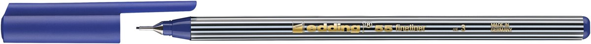 edding 55 Fineliner blau, Kunststoffspitze 0,3 mm (Art.-Nr.: 4-55003)