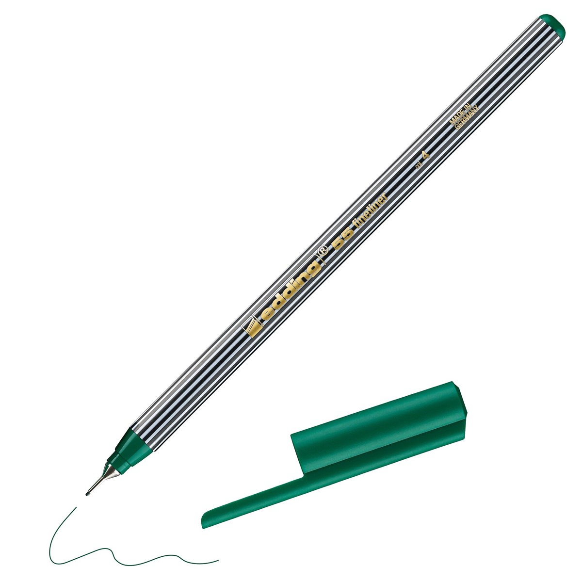 edding 55 Fineliner grün, Kunststoffspitze 0,3 mm (Art.-Nr.: 4-55004)