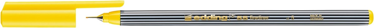 edding 55 Fineliner gelb, Kunststoffspitze 0,3 mm (Art.-Nr.: 4-55005)
