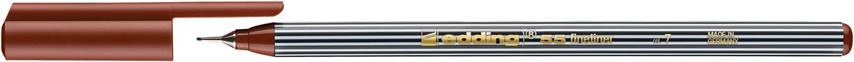 edding 55 Fineliner braun, Kunststoffspitze 0,3 mm (Art.-Nr.: 4-55007)