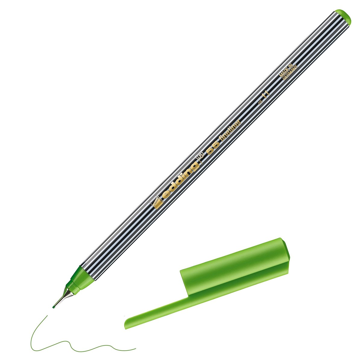 edding 55 Fineliner hellgrün, Kunststoffspitze 0,3 mm (Art.-Nr.: 4-55011)