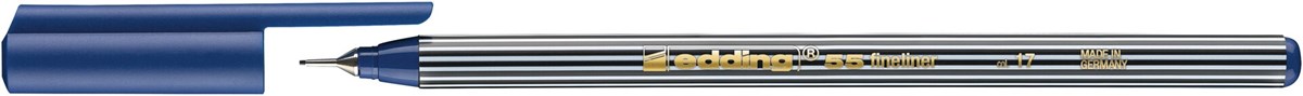 edding 55 Fineliner stahlblau, Kunststoffspitze 0,3 mm (Art.-Nr.: 4-55017)